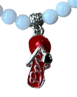 Armband met witte Jade