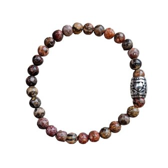 Luipaard Jaspis natuurstenen dames armband