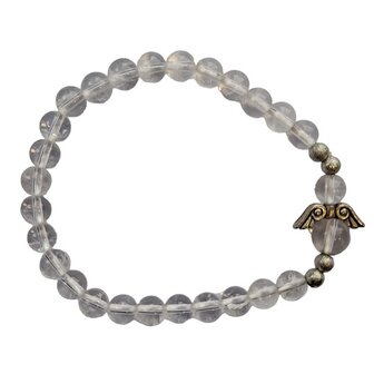 Dames armband Bergkristal met engel