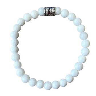 Witte Jade armband