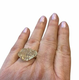 Dames ring met Citrien