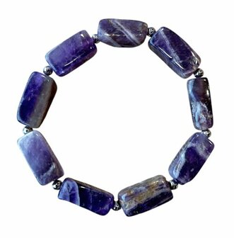 Natuurstenen Amethist armband