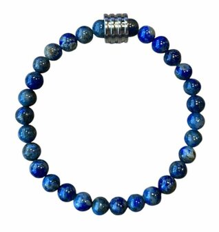 Lapis Lazuli dames armband met 4 ringen kraal