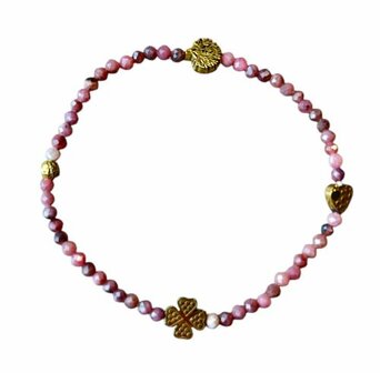 Rhodochrosiet natuurstenen armband