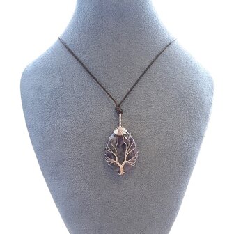 Amethist Tree of Life ketting