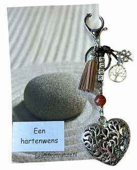 Sleutelhanger geluk met Agaat