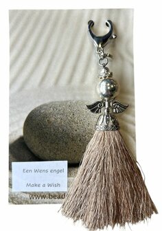 Wens engel met beige rok