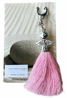 Wens engel met roze rok