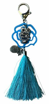 Sleutelhanger uil met bedeltjes