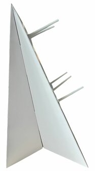 Display met variatie dames split armbanden van natuursteen