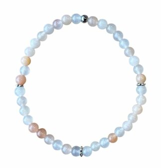 Roze Jade natuurstenen armband