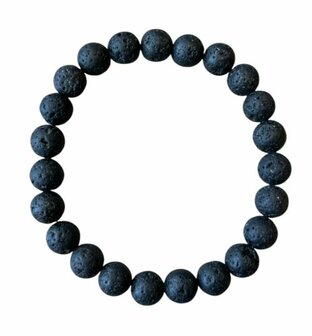 Armband van natuursteen Lava steen