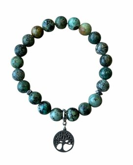 Afrikaans Turquoise natuurstenen armband