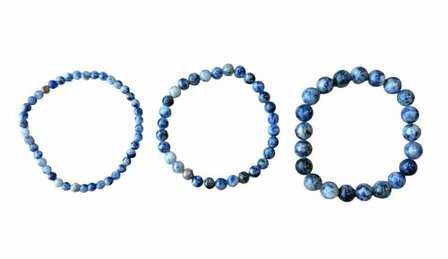 Dames armbanden van Sodaliet in 3 verschillende varianten