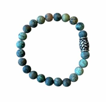 Afrikaans Turquoise heren armband