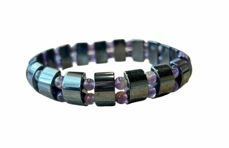 Hematiet met Amethist armband