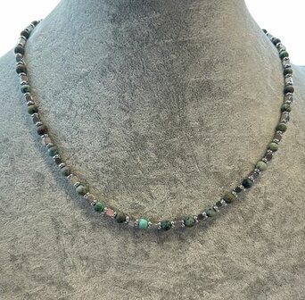 Heren ketting Afrikaans Turquoise