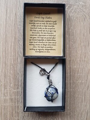Damesketting van natuursteen Lapis Lazuli