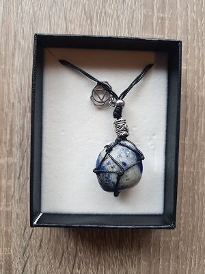 Damesketting van natuursteen Lapis Lazuli