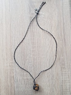 Damesketting van natuursteen Tijgeroog