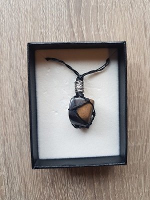 Damesketting van natuursteen Tijgeroog