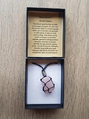 Damesketting van natuursteen Rozenkwarts