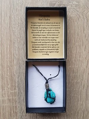 Damesketting van natuursteen Turquoise