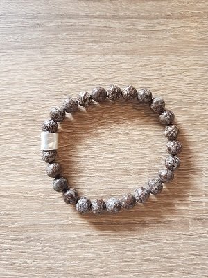 Heren armband Alabasto Jaspis met Basic / Ton kraal