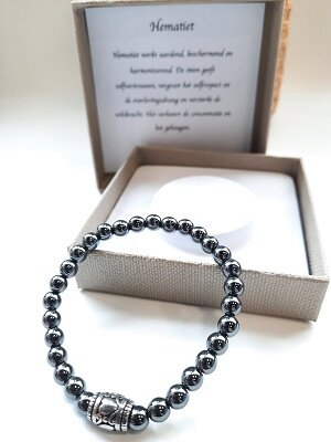 Hematiet natuurstenen armband