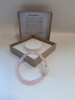 Dames armband Rozenkwarts