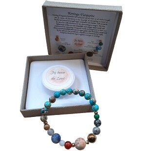 Zonnestelsel armband van natuursteen