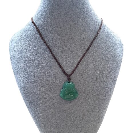 Ketting met reis Boeddha Jade