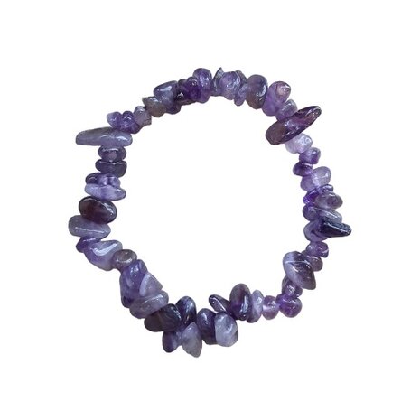 Amethist natuurstenen dames Split armband