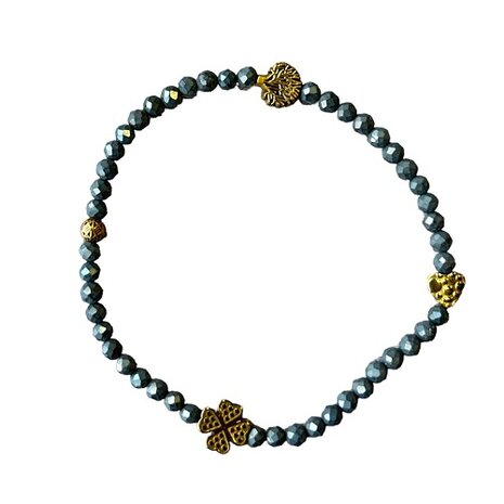 Dames armband Bronziet 3 mm