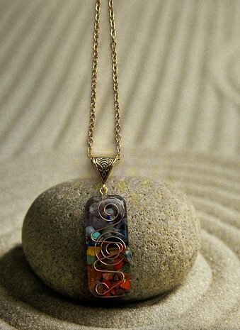Epoxy ketting met natuursteen