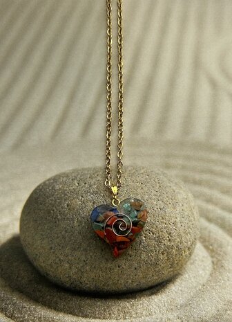 Epoxy ketting met natuursteen