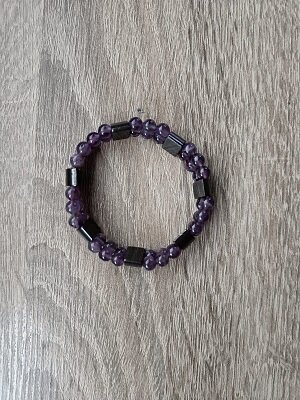 Dames armband Amethist & Hematiet
