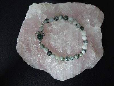 Dames armband Boom Agaat Engel