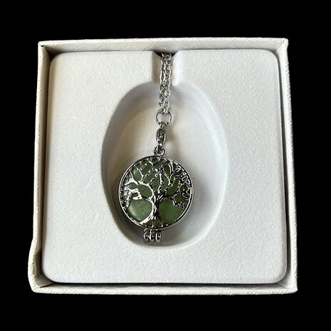 Dames ketting Geboortesteen Jade (leeuw)