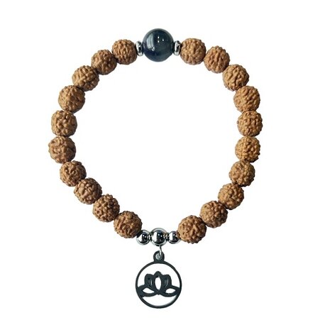 Rudraksha met Amethist armband
