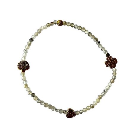 Labradoriet 3 mm armband