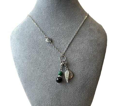 Ketting met Bi schijf Rozenkwarts