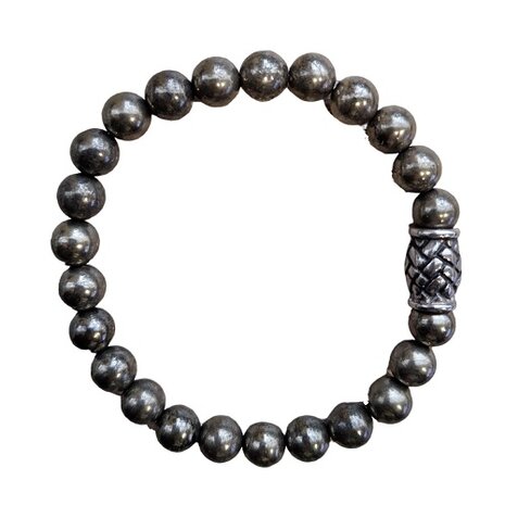 Pyriet natuurstenen heren armband