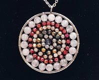 Mandala ketting met Rozenkwarts