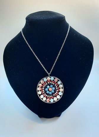 Mandala ketting Larderiet natuursteen