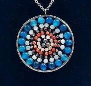 Mandala ketting met natuursteen Bandagaat