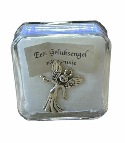 Pin broche geluksengel voor zusje