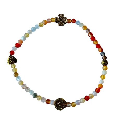 Agaat 3mm armband