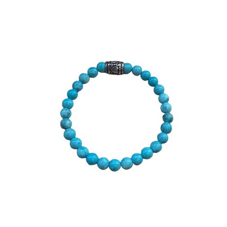 Turquoise natuurstenen dames armband