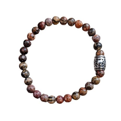 Luipaard Jaspis natuurstenen dames armband
